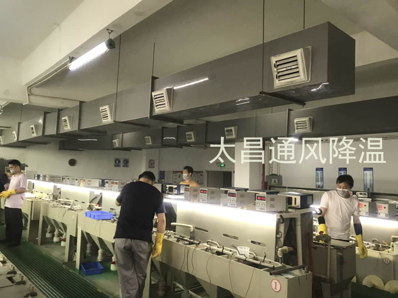 東莞某電鍍車間環(huán)?？照{(diào)降溫案例